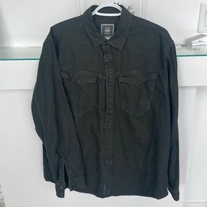 G-star raw Arc 3D snap-up long sleeved shirt